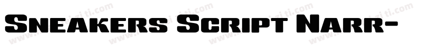 Sneakers Script Narr字体转换